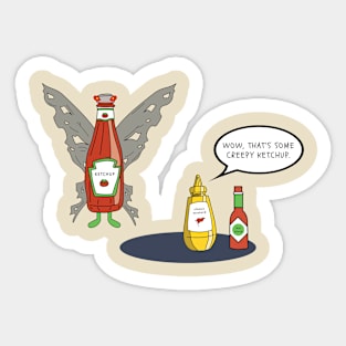 Creepy Ketchup Sticker